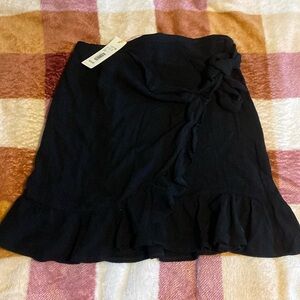 Black short skirt